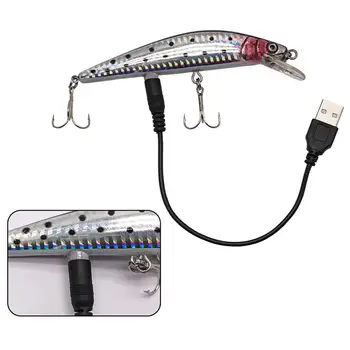 USB Újratölthető Csalit Rezgés Hamis Bionikus Csali Elektromos Szerelés Horog
