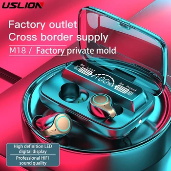 USLION TWS 5.1 Vezeték nélküli Bluetooth Fülhallgató 9D Surround Vízálló Fülhallgató Fülhallgató Automatikus Párosítás Könnyű, Kényelmes