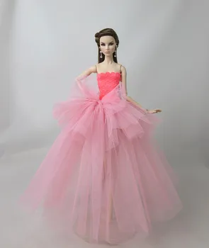Valódi az esetben az eredeti barbie ruha ruha gyönyörű estélyi ruha elegáns esküvői ruha szoknya új, különleges