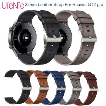 Valódi Bőrből készült Karkötő Szíj, A Huawei Óra GT 2 / Pro / 2E / GT 46mm 22mm Watchband Okos Karkötő Cserélhető Tartozékok