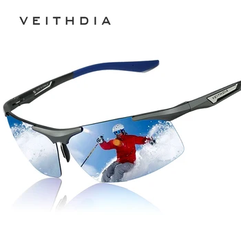 VEITHDIA 2020 Keret nélküli Férfi Napszemüveg Polarizált Férfiak Bevonat Tükör napszemüvegek Sport Szabadtéri Szemüveg, Szemüveg Tartozékok 6562