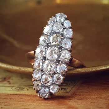 Vintage Kiegészítők Nők Bál Cirkónia Gyűrűk Női Arany Esküvői Eljegyzési Gyűrű, Ékszerek, Ajándékok Anillos Mujer