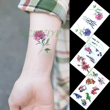 Vízálló Ideiglenes Tetoválás Matrica virág panda fox dinoszaurusz nyúl kis tatto flash tetoválás hamis tetoválás a nők a férfiak gyerek