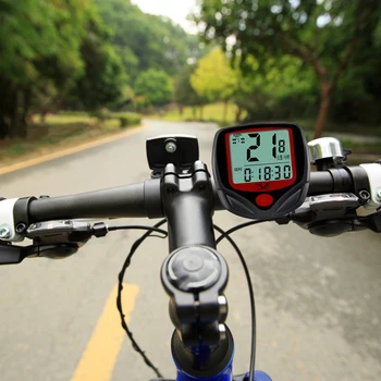 Vízálló Kerékpár LCD Kijelző Digitális Számítógép Hegy MTB Kerékpáros Sebességmérő Kerékpáros Számláló