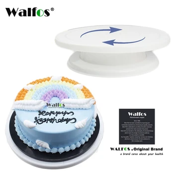 WALFOS Tortát Díszítő Eszközök Torta Állvány Lemezjátszók Díszítő Állni Platform Cupcake Torta Állvány Forgatható Lemezek Eszközök