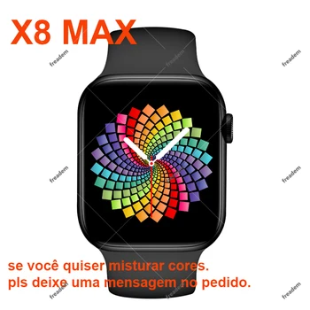 X8 Max Bluetooth Hívás Smartwatch Fitness Karkötő pulzusmérő Intelligens Karóra Férfi Sport Nők IOS Pk X7