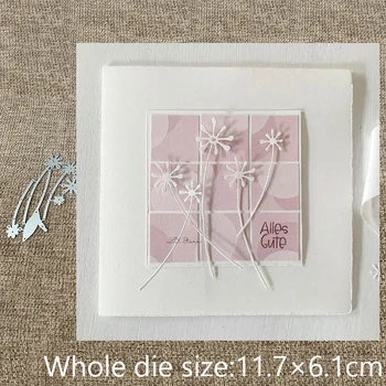 XLDesign Kézműves fémforgácsolási Meghal stencil penész virág levelek dekoráció scrapbook Album Papír Kártya Kézműves Dombornyomás meghalni darabok