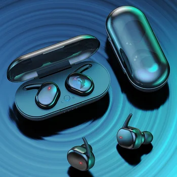 Y30 TWS Vezeték nélküli Fejhallgató Bluetooth fülhallgató Touch Control Sport Vízálló Fülhallgató Mikrofon Zenét Fülhallgató Okostelefon