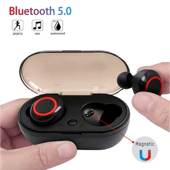 Y50 TWS Bluetooth Fülhallgató 5.0 Vezeték nélküli Fejhallgató zajszűrő Fülhallgató, hi-fi Sztereó Zene Headset Minden Okostelefonok