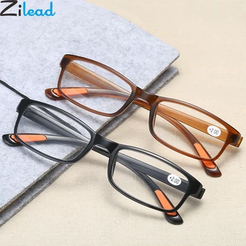 Zilead TR90 Ultra-könnyű Olvasó Szemüveg Női&Férfi Összecsukható Nagyító Presbyopic Szemüveg Dioptria +1.0+4.0