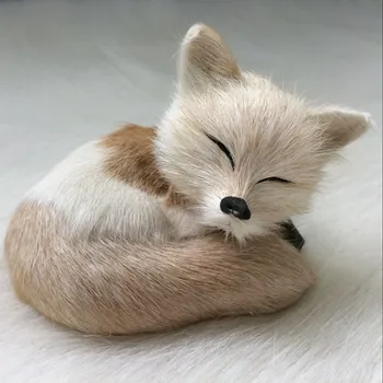 ZILIN Mini Aludni fox Szép Kis Róka Olcsó Autó Dekoráció 8*5 cm