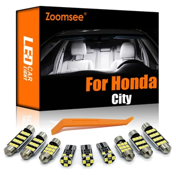 Zoomsee 7db Belső LED Honda City S V SV 2020+ Canbus Jármű Izzó Beltéri Dome Térkép olvasólámpa Hiba Ingyenes Auto Lámpa Készlet