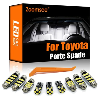Zoomsee Belső LED-es Toyota Porte Spade 2004-2015 2016 2017 2018 2019 2020 2021 Canbus Autó Izzó Térkép Kupola Fény Nem Hiba 100%