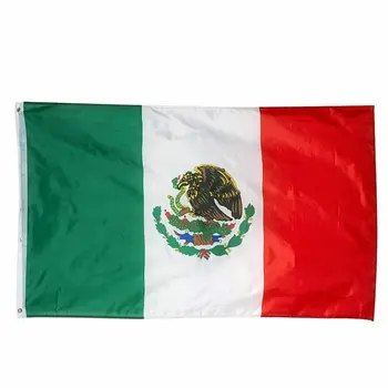zwjflagshow ingyenes szállítási Mexikói zászló 90x150cm magas minőségű poliészter Mexikói Nemzet zászló dekoráció