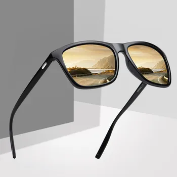 Évjárat Tér Férfi Polarizált Napszemüveg Tervező Retro Szemüveg Vezetés Tükör Gafas Túlméretezett Férfi napszemüvegek Uv400