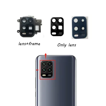 Új, A Xiaomi Mi 10 Lite Hátsó Kamera Hátsó Üveg Lencse Ragasztóval Matrica, Öntapadó 4G 5G