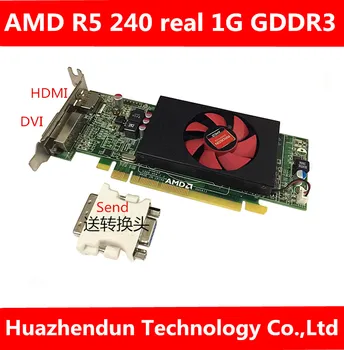 Új AMD R5 240 igazi 1G asztali független, nagy felbontású grafikus kártya tápellátás nélkül, a DP támogatja a 4K