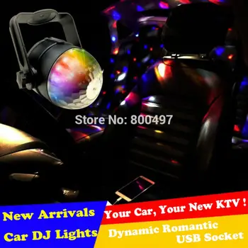 Új Arricval USB Automatikus Disco DJ Zene RGB LED Villogó Fény, Hang, Zene, Ritmus Dinamikus Romantikus Lézer DJ Fények KTV Színpadi Fény