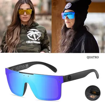 Új hőhullám polarizált napszemüveg férfi márka, design női szélálló napszemüvegek UV400 tükör szemüveg doboz