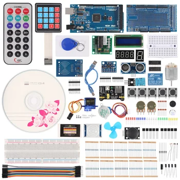 Új Mega 2560 Projekt Starter Kit Továbbfejlesztett Továbbfejlesztett Változata Starter Kit az RFID tanulni Suite Kit LCD 1602 az Arduino UNO R3