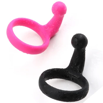Új Szilikon Farok Gyűrű Fokozza A Pénisz Erekció, Ejakuláció Késedelem Szexuális Játékszerek Férfiaknak Cockring Labdát Zár Herezacskó Gyűrűk Szex Shop