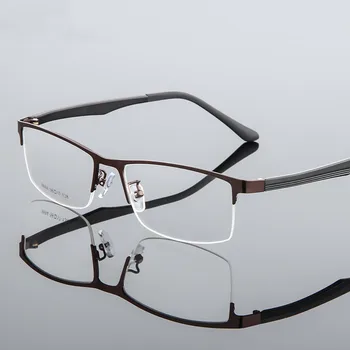 Új Érkezés Férfi Fém Ötvözet Szemüveg Keret, Ultra-könnyű Keretek Fél Felni Optikai Szemüveg Keret Színes Szemüveg TR Lábak
