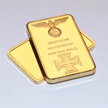 Üzleti Ajándék 999 Igazi Aranyat, Bár a Deutsche Birodalmi Aranyozott Bár német Vas Rúd Bár OZ Sas, Kereszt Gyűjteményből